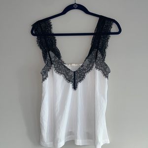 Lovestich black and white Lace Cami